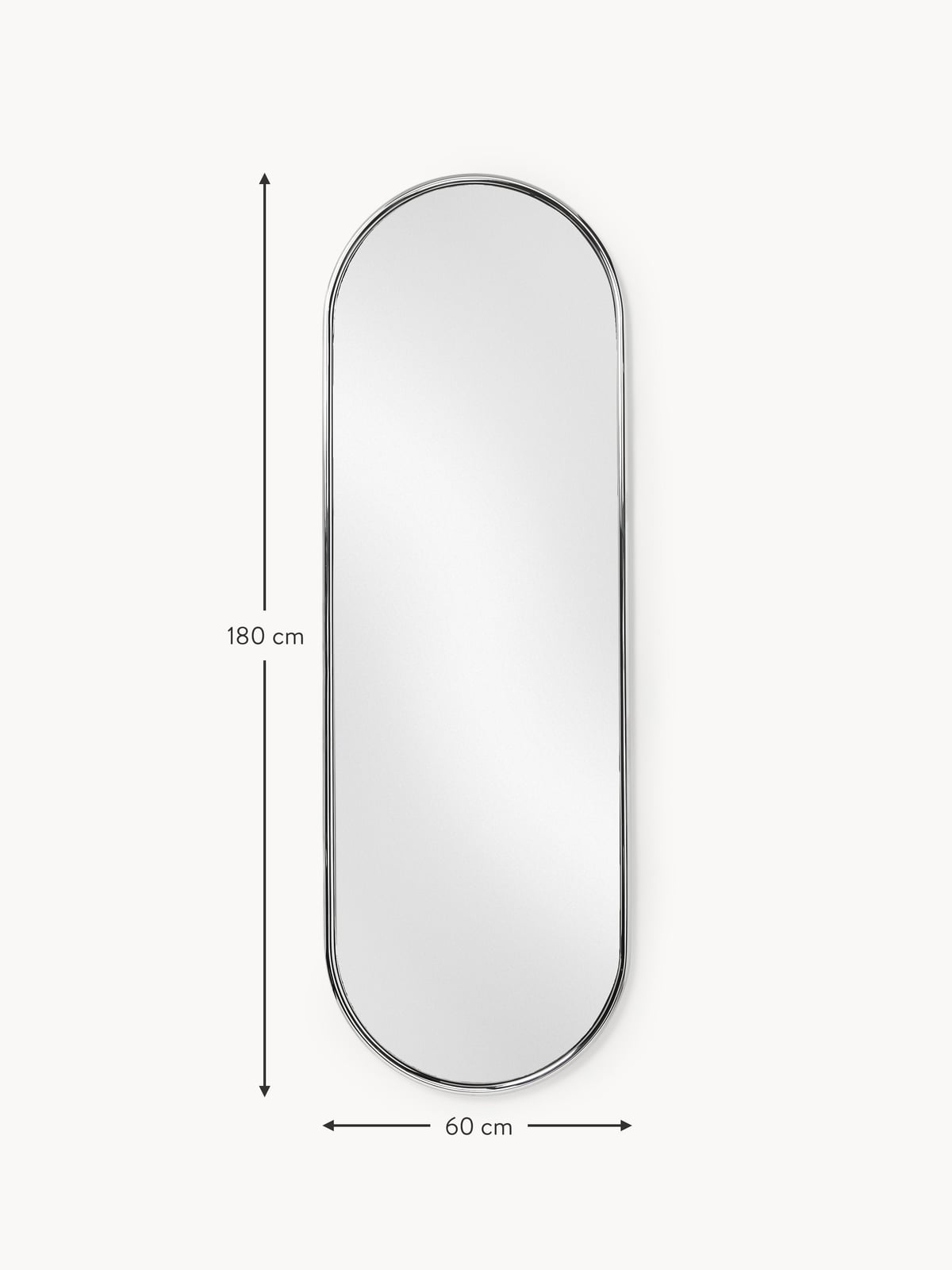 Aldon Oval Full-Length Mirror