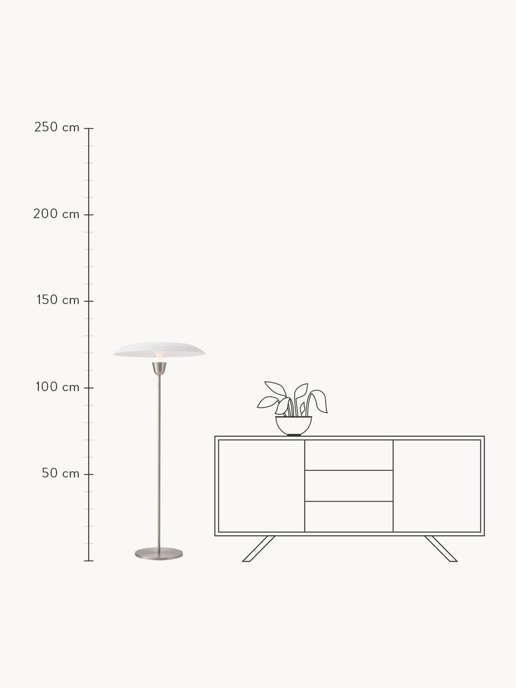 Alnmouth Handmade LED Floor Lamp, Dimmable
