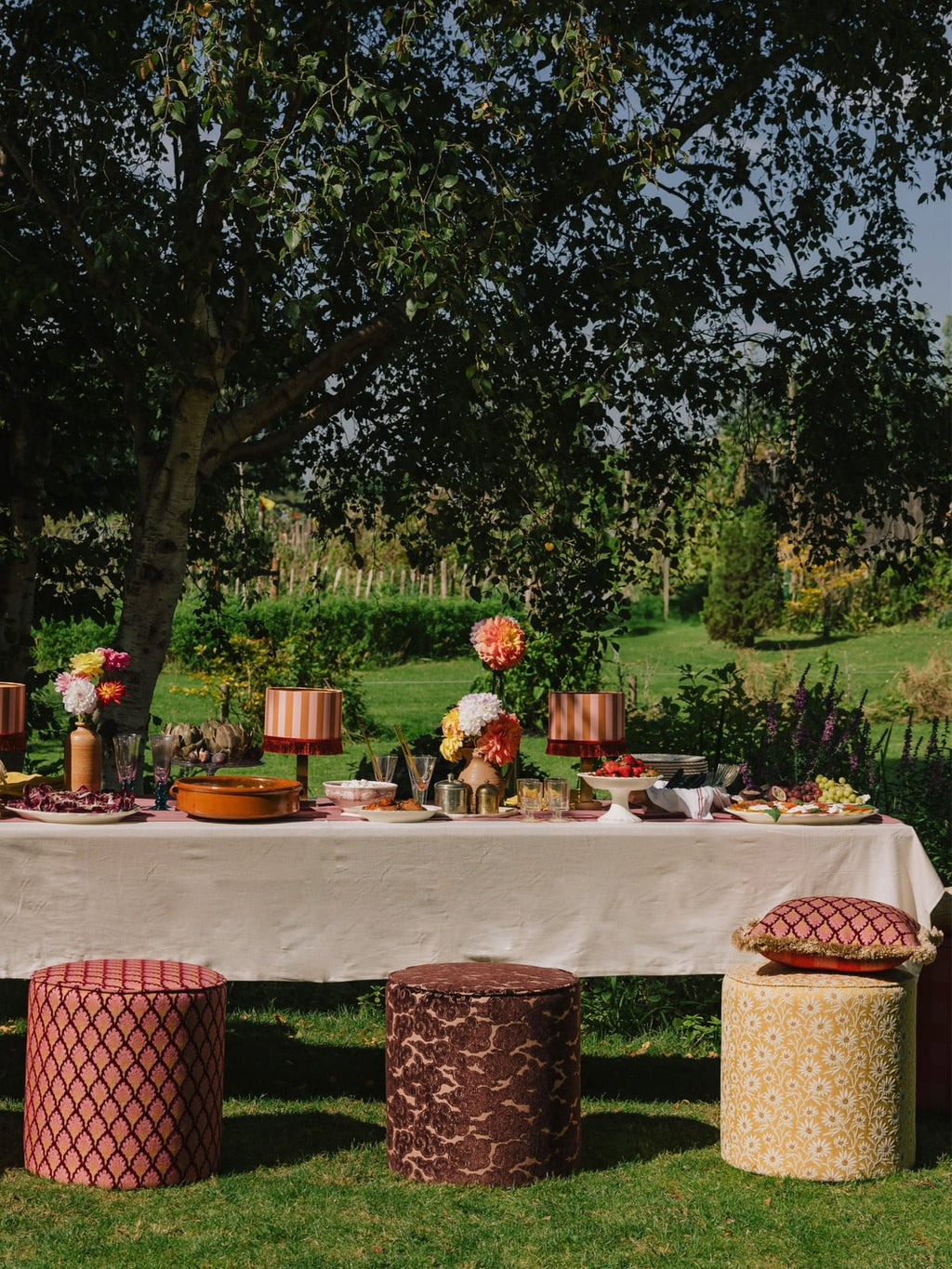 Amberley Handmade Outdoor Pouf