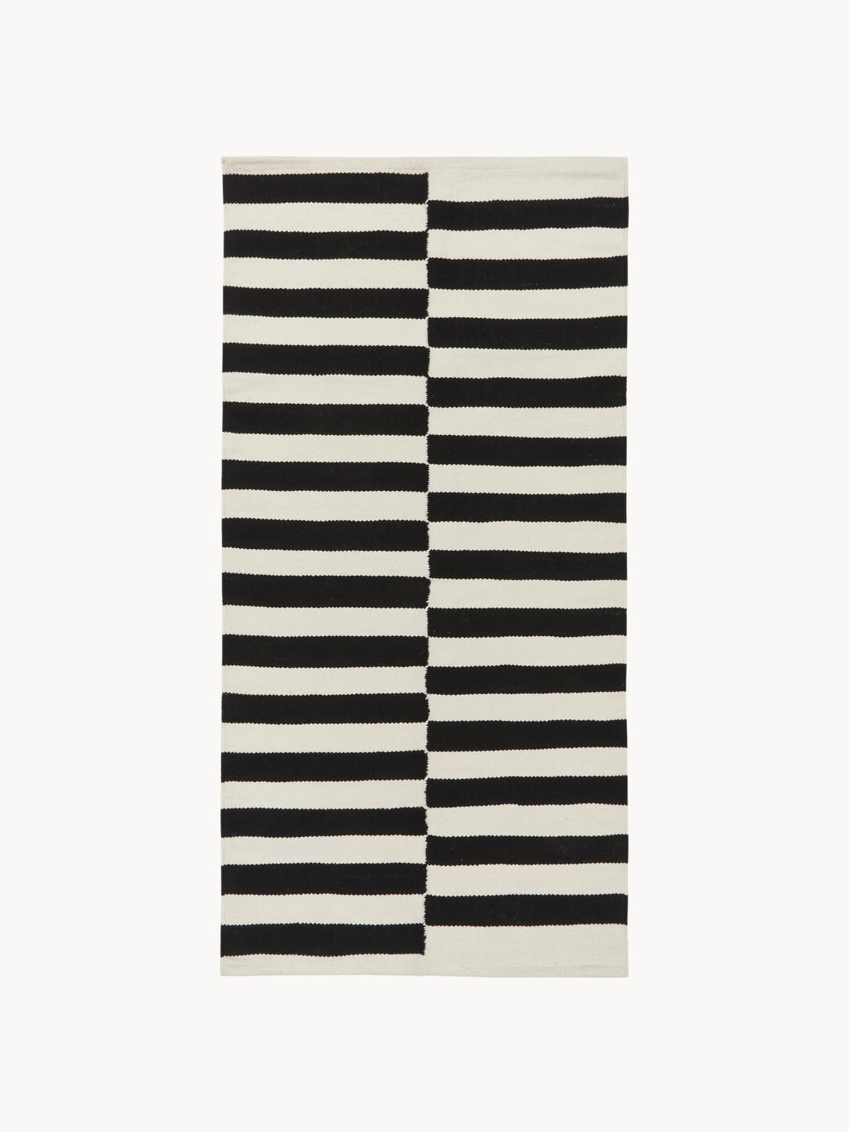 Ansdell Hand-Woven Kelim Rug with Stripes