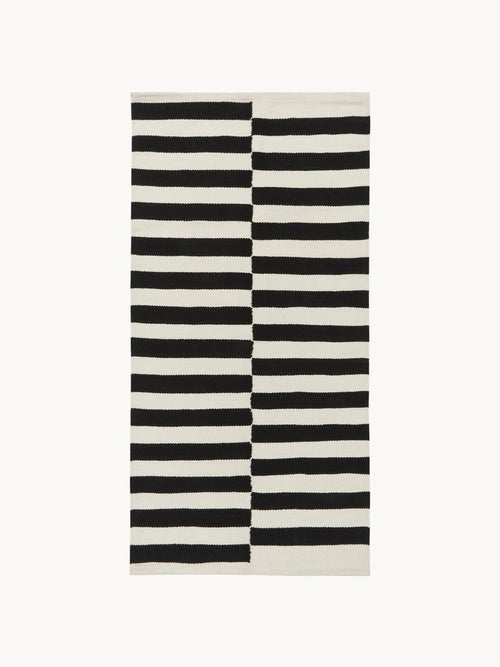 Ansdell Hand-Woven Kelim Rug with Stripes