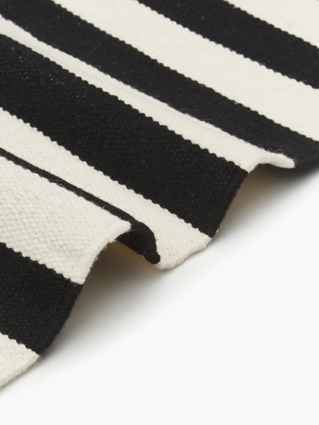 Ansdell Hand-Woven Kelim Rug with Stripes