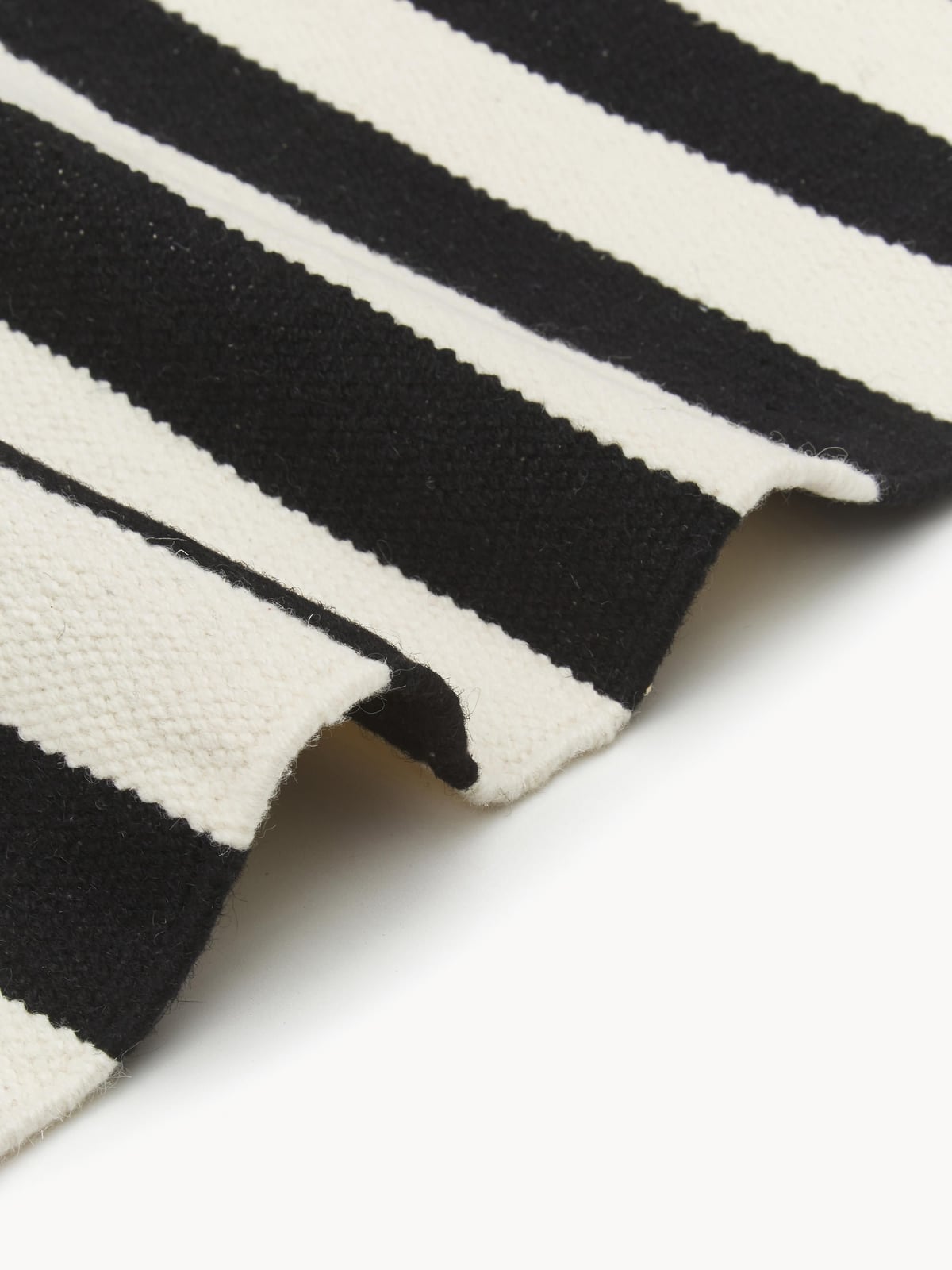 Ansdell Hand-Woven Kelim Rug with Stripes