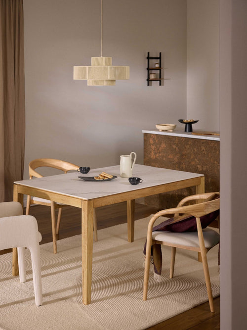 Ansdell Marble Effect Dining Table, in various sizes