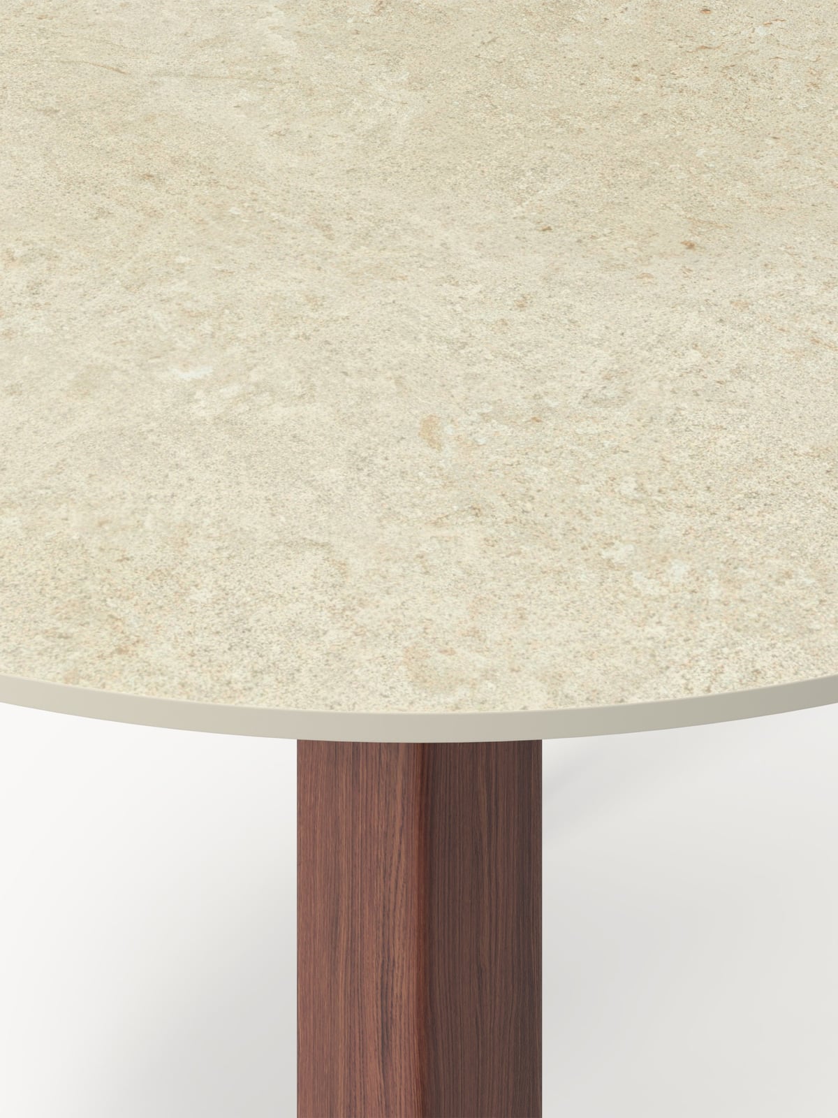 Ansdell Round Travertine Effect Dining Table, in various sizes