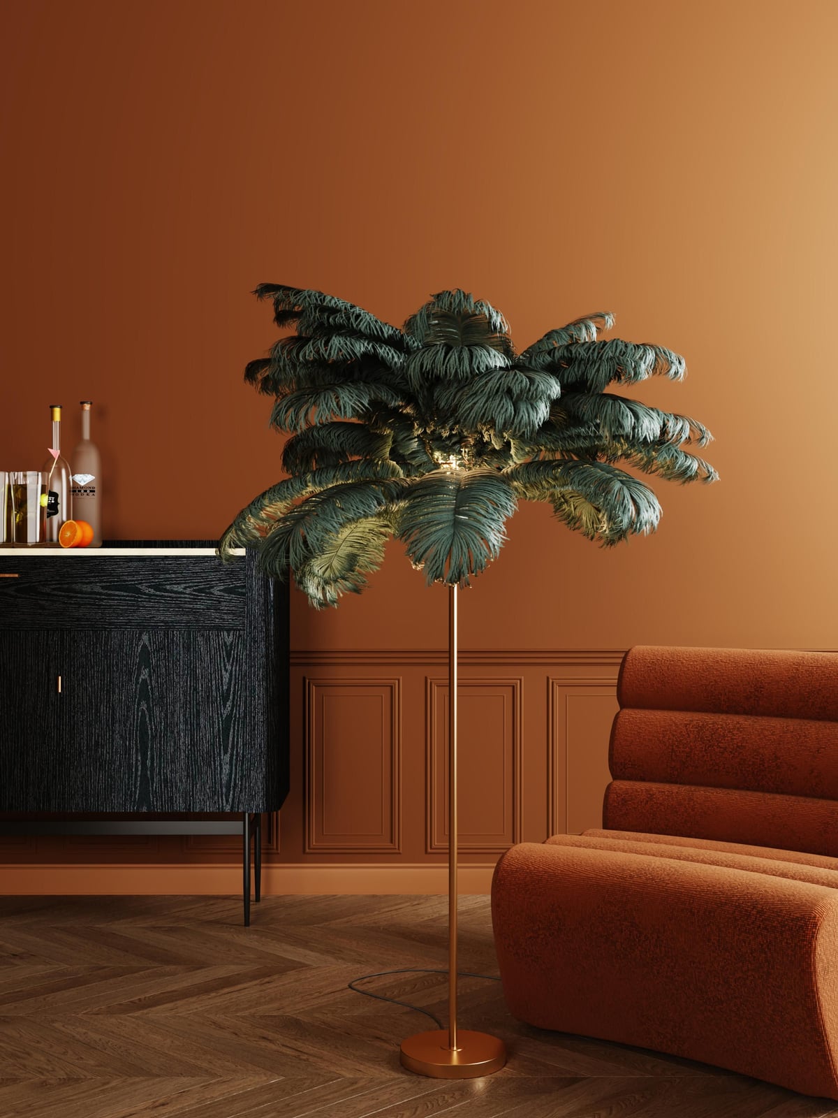 Arundel Floor Lamp Feather