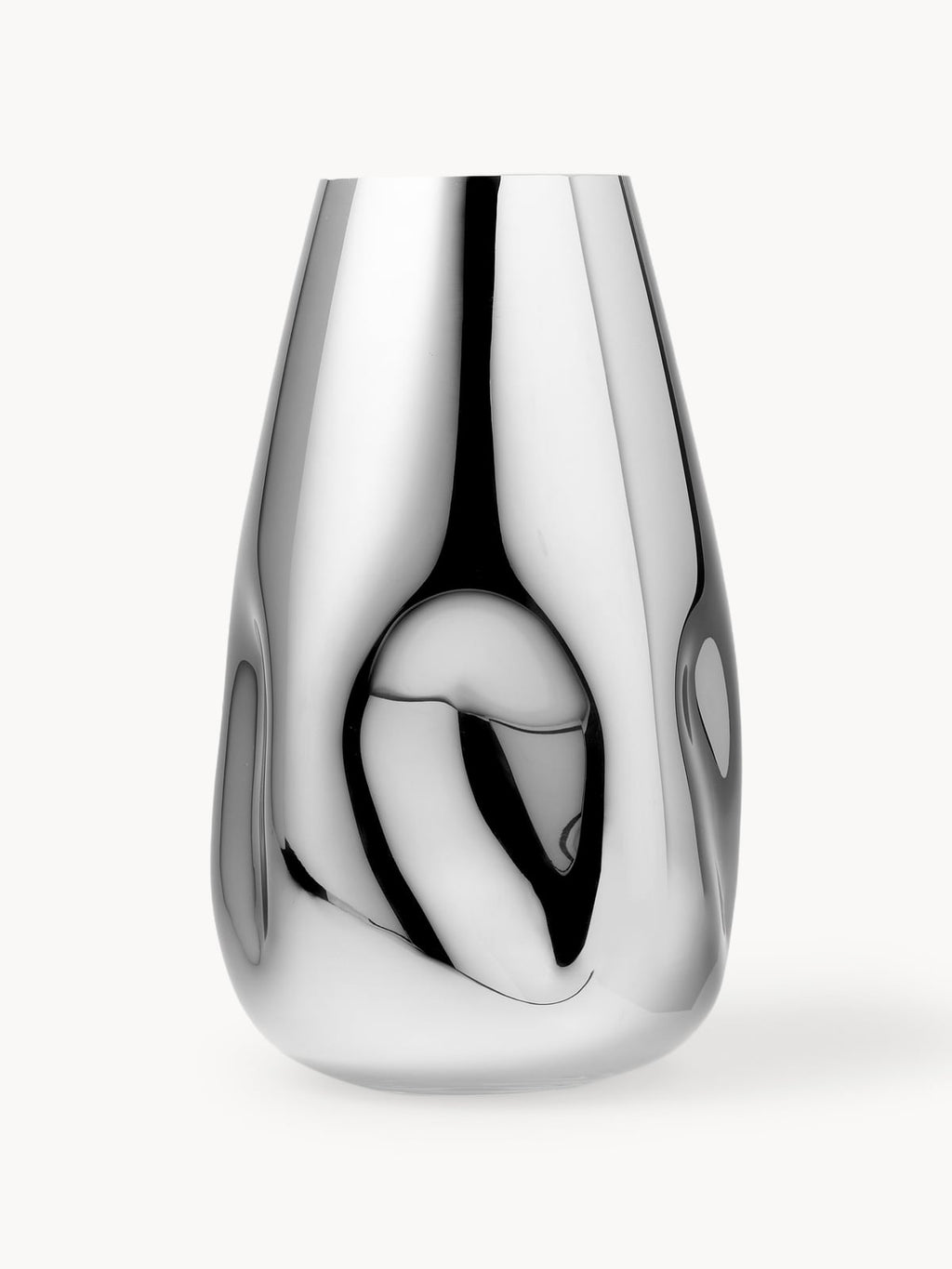 Ashcombe Mirror Mouth-Blown Glass Vase, H 35 cm