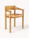 Ashley Pine Wood Dining Chair with Armrests