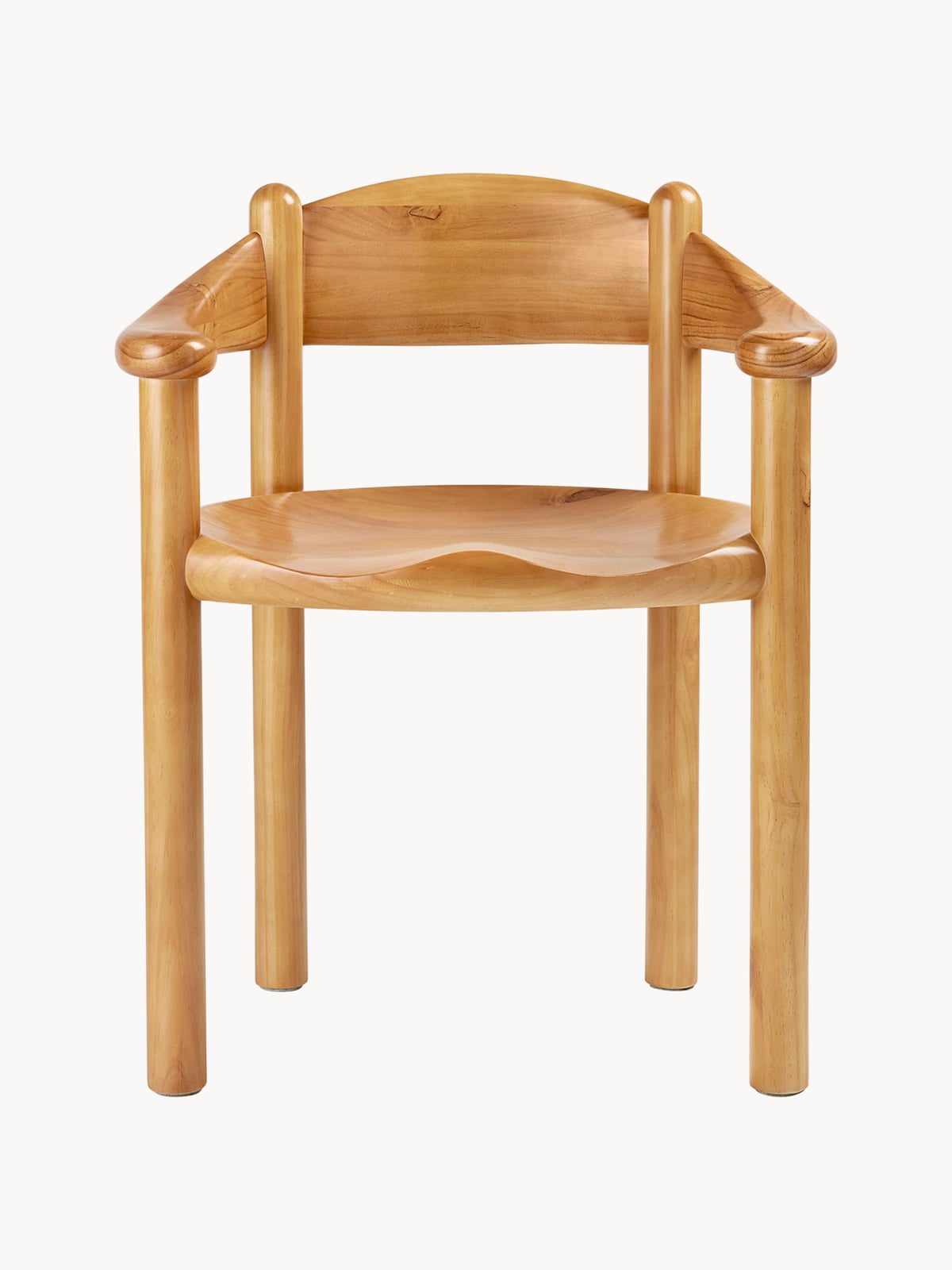 Ashley Pine Wood Dining Chair with Armrests
