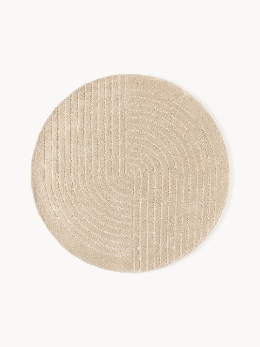 Ashley Round Hand-Tufted Wool Rug