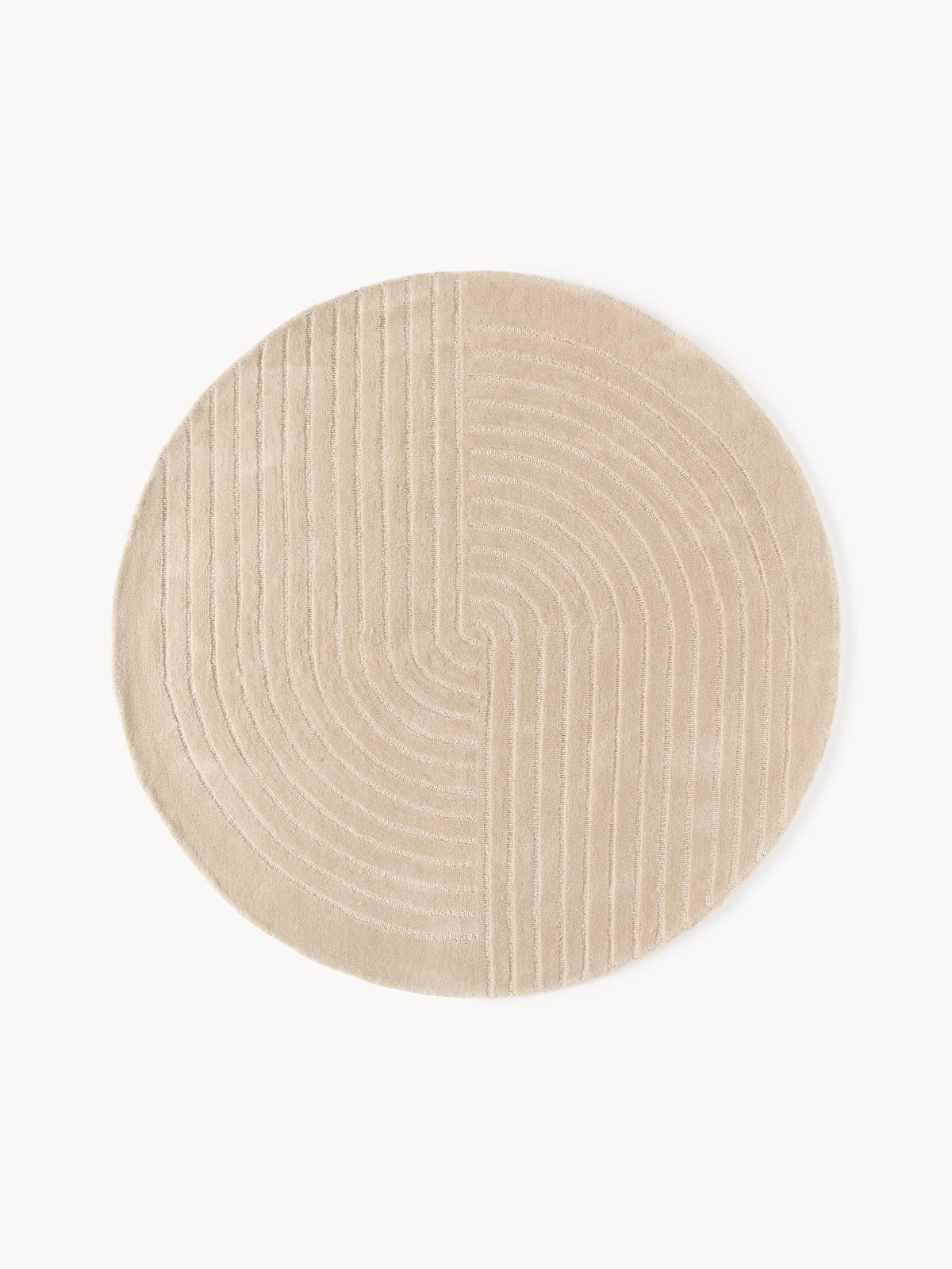 Ashley Round Hand-Tufted Wool Rug