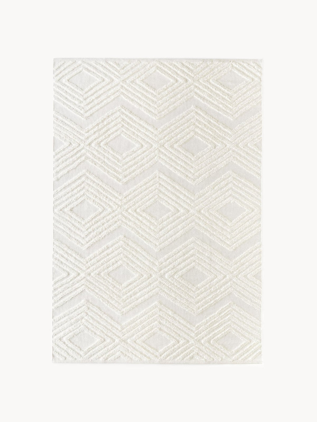 Bardsey High-Low Cotton Rug Ziggy, Hand-Woven