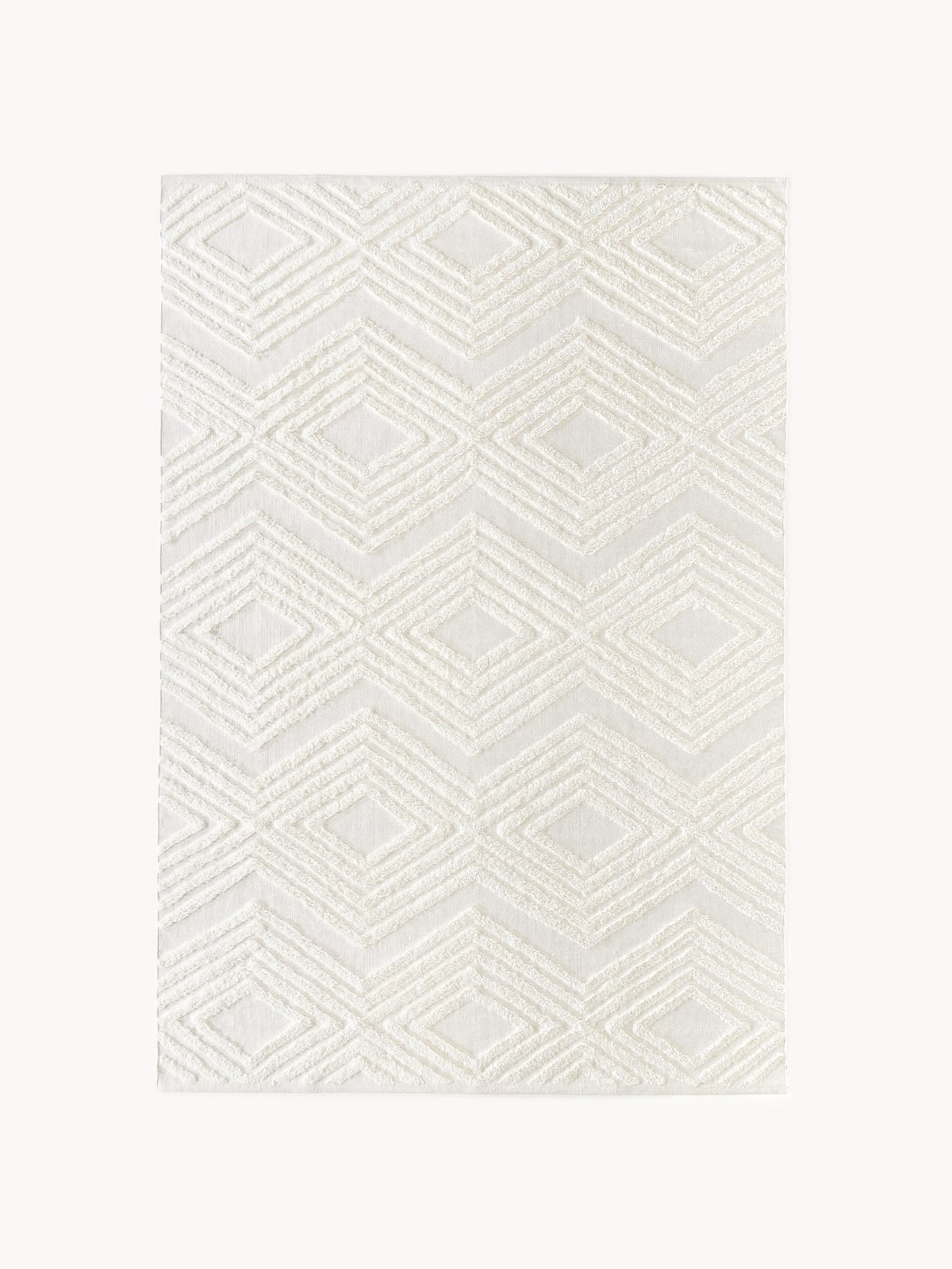 Bardsey High-Low Cotton Rug Ziggy, Hand-Woven