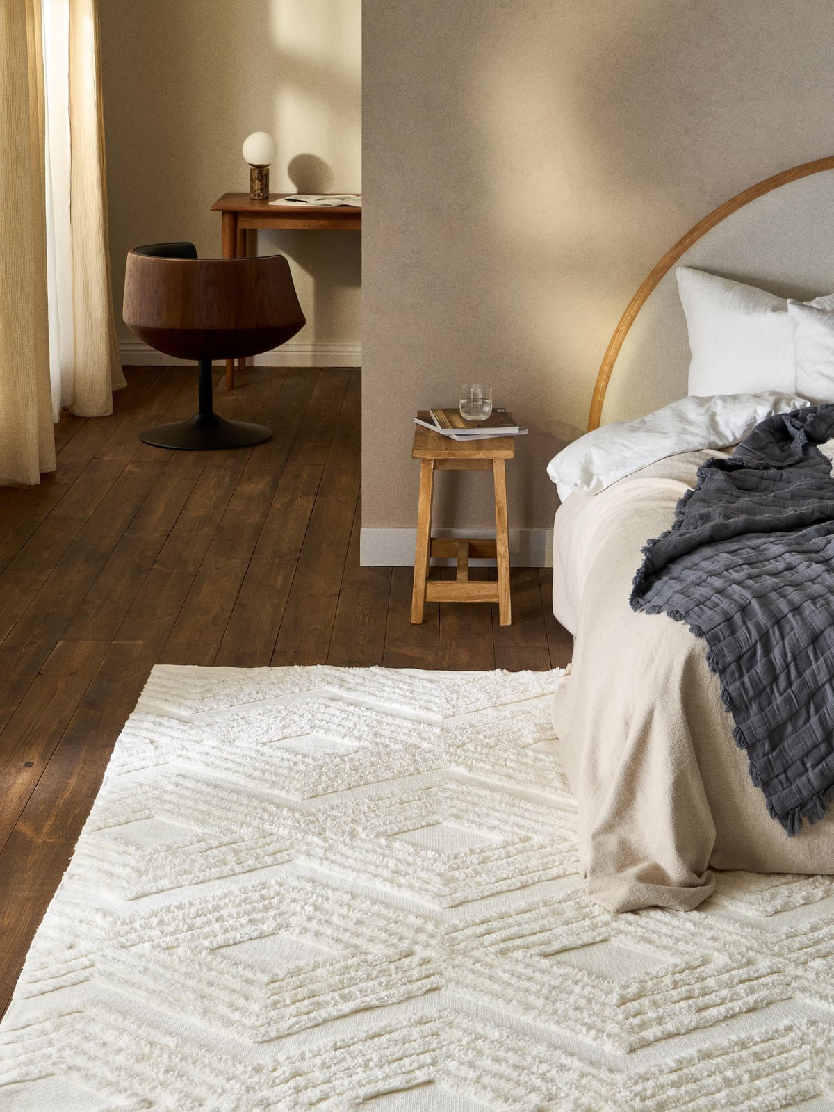 Bardsey High-Low Cotton Rug Ziggy, Hand-Woven