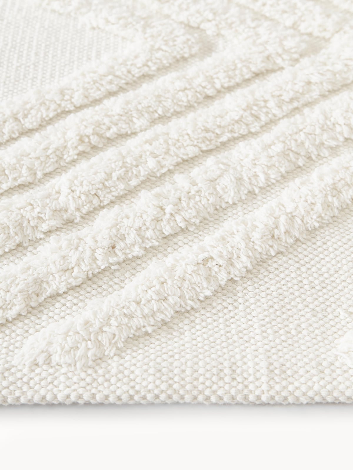 Bardsey High-Low Cotton Rug Ziggy, Hand-Woven