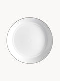 Beckwith Handmade Porcelain Pasta Plates with Platinum Rim, Set of 2