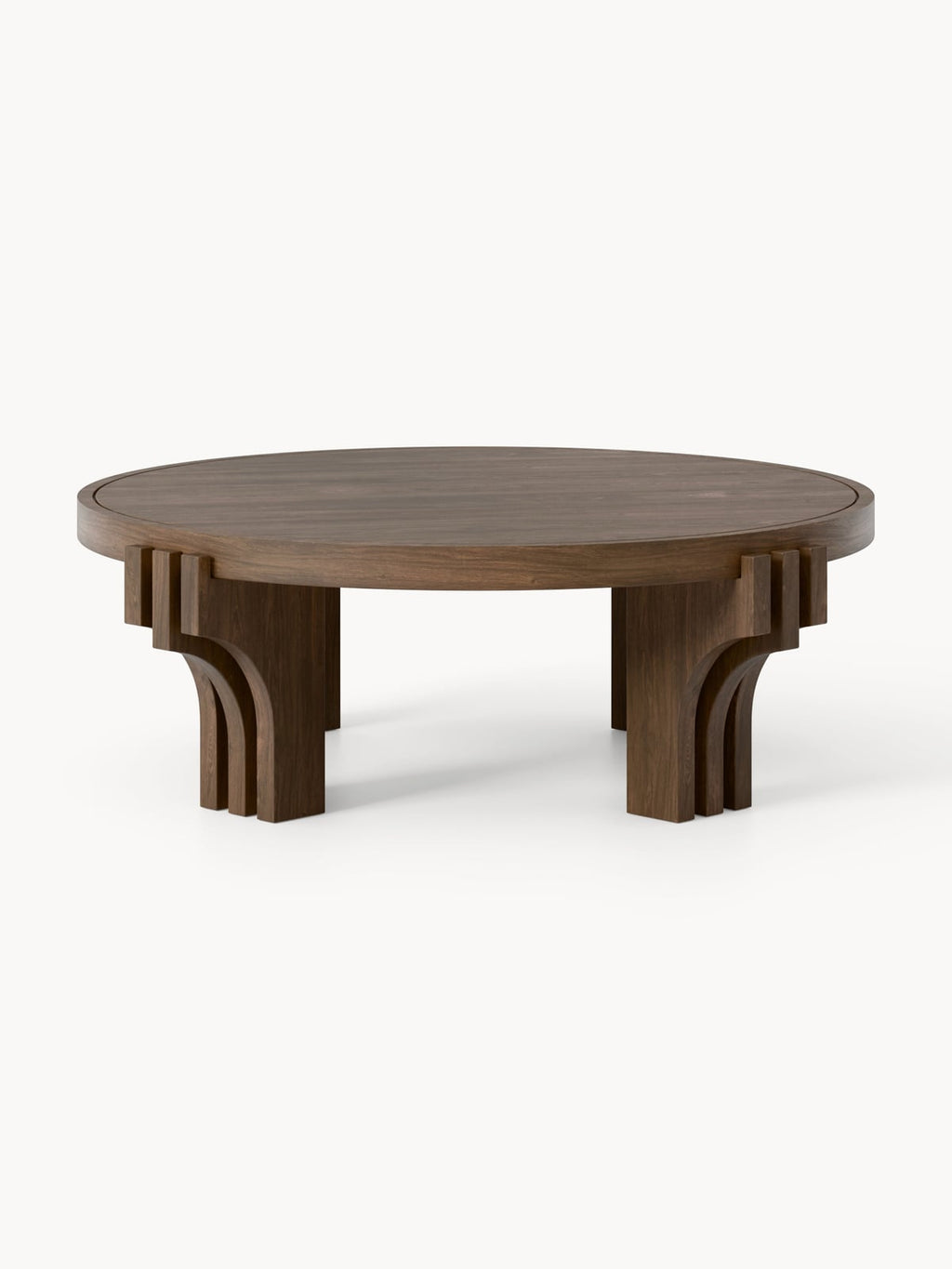 Beckwith Round Oak Wood Coffee Table