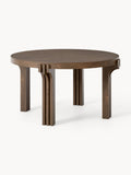 Beckwith Round Oak Wood Dining Table, in various sizes
