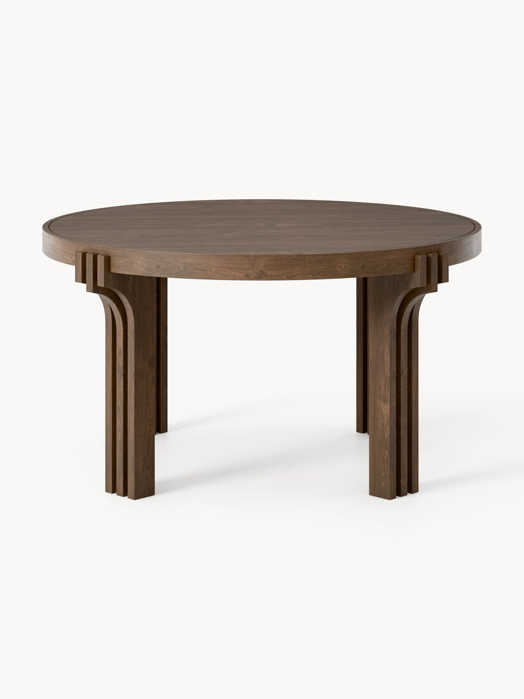 Beckwith Round Oak Wood Dining Table, in various sizes