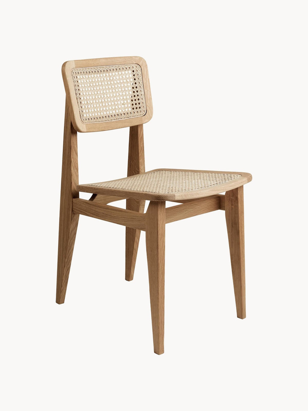 Bexley C-Chair Oak Wood Dining Chair with Viennese Wickerwork