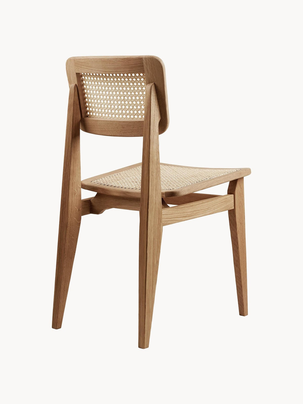 Bexley C-Chair Oak Wood Dining Chair with Viennese Wickerwork