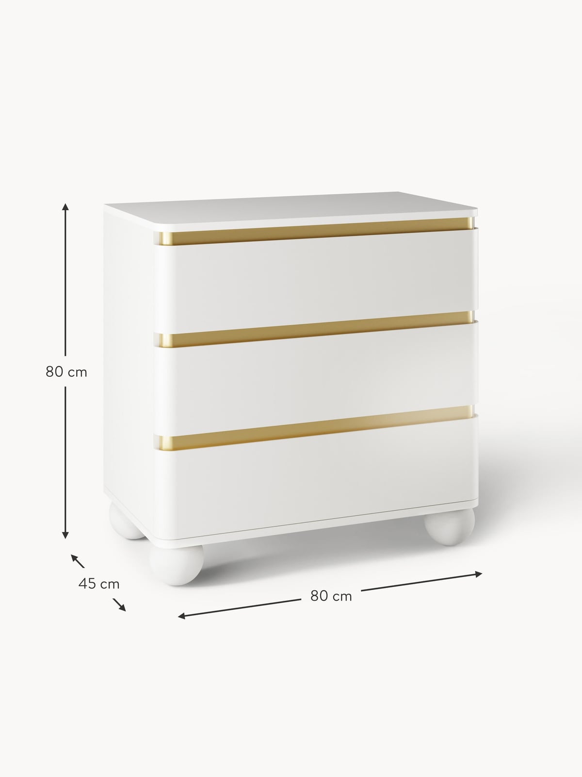 Bexley Chest of Drawers with Ball Feet