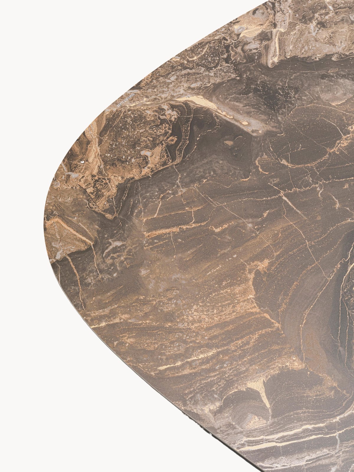 Blakeney Organic-Shaped Marble Effect Coffee Table Paso