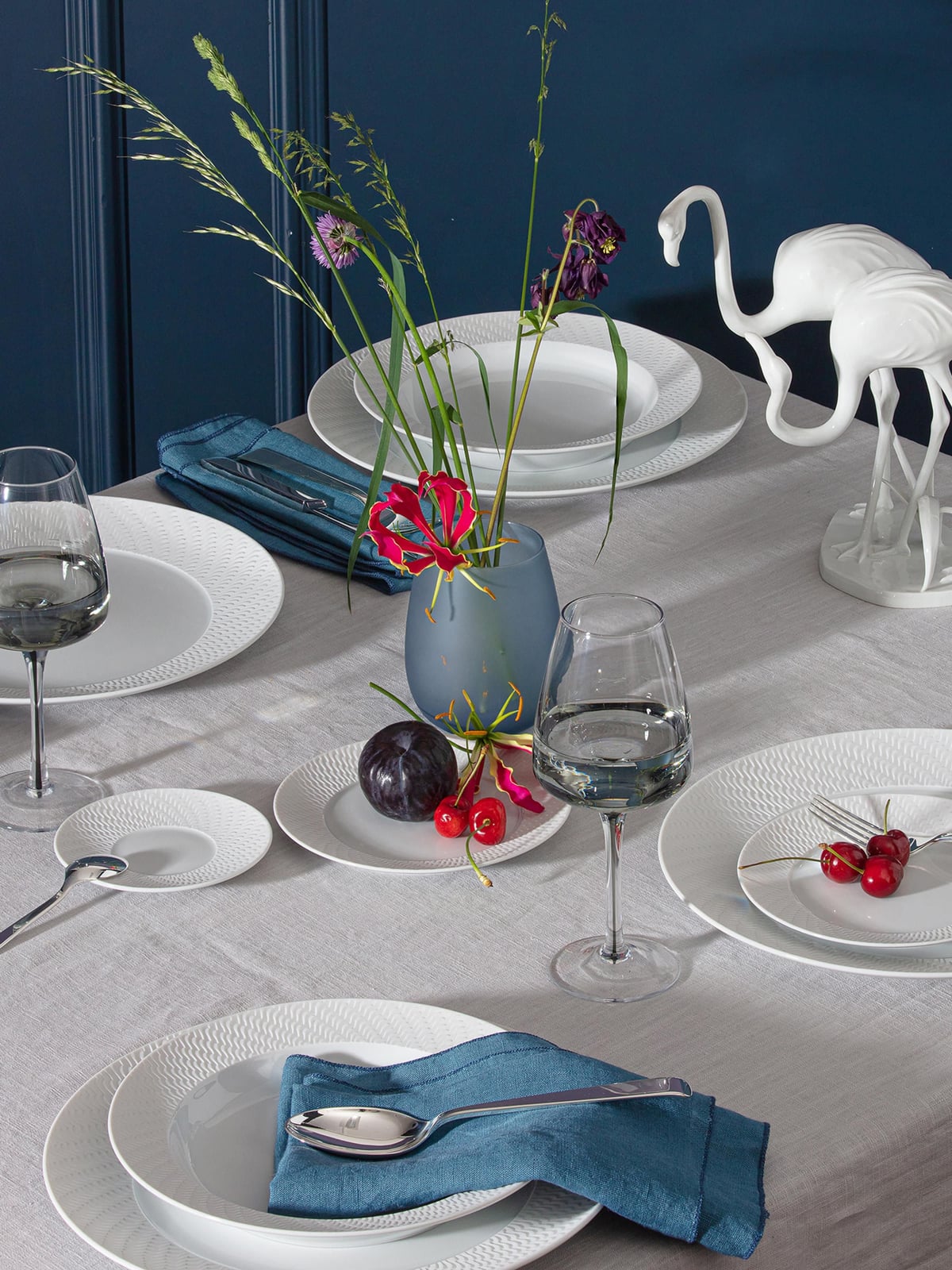 Blakeney Porcelain Tableware Set No. 41, 2People, Set of 12