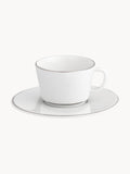 Blakeney Porcelain Vitruv Coffee Cups with Saucers, Set of 2