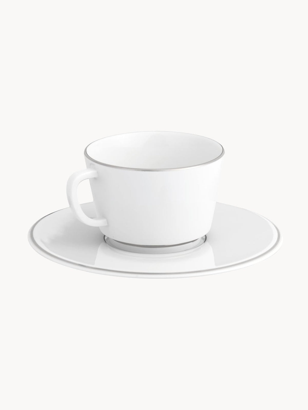 Blakeney Porcelain Vitruv Coffee Cups with Saucers, Set of 2