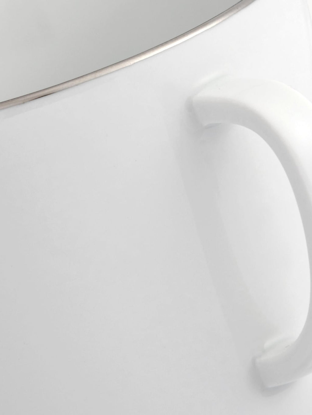 Blakeney Porcelain Vitruv Mugs with Platinum Rim, Set of 2