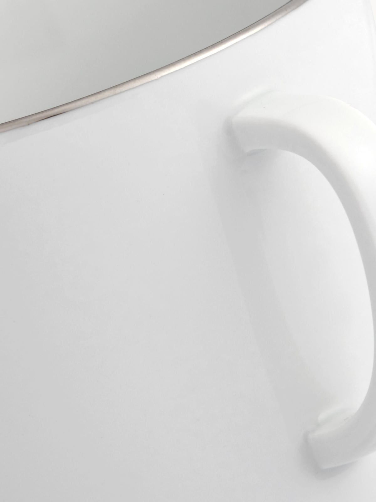 Blakeney Porcelain Vitruv Mugs with Platinum Rim, Set of 2