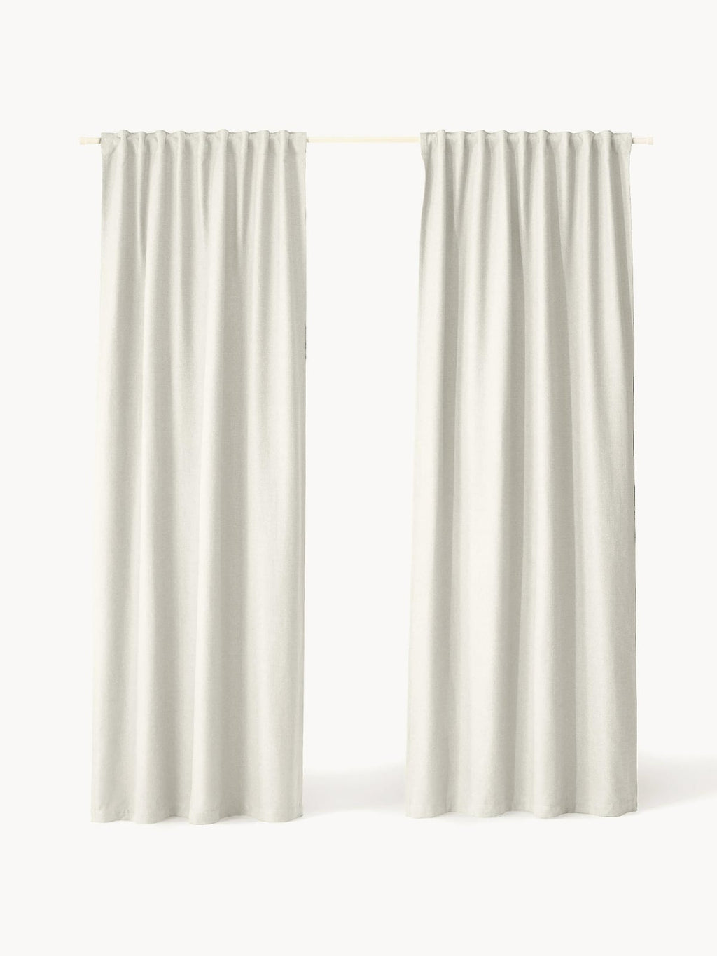 Braithwaite Opaque Multi-Band Curtains, Set of 2, W 130 cm