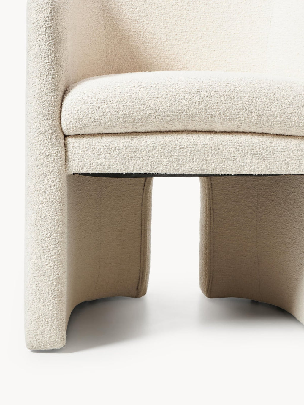 Bramley Bouclé Dining Chair with Armrests