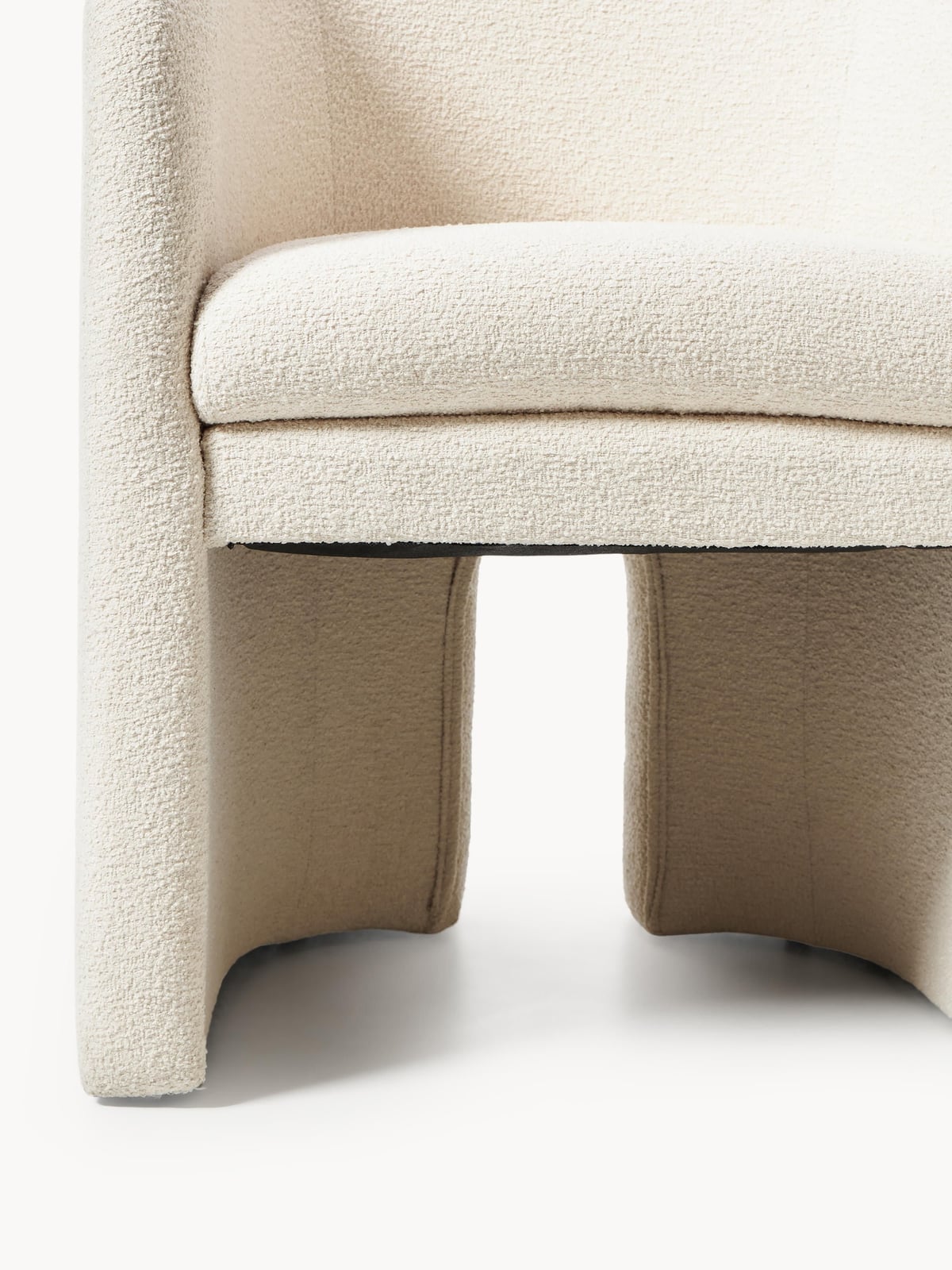 Bramley Bouclé Dining Chair with Armrests