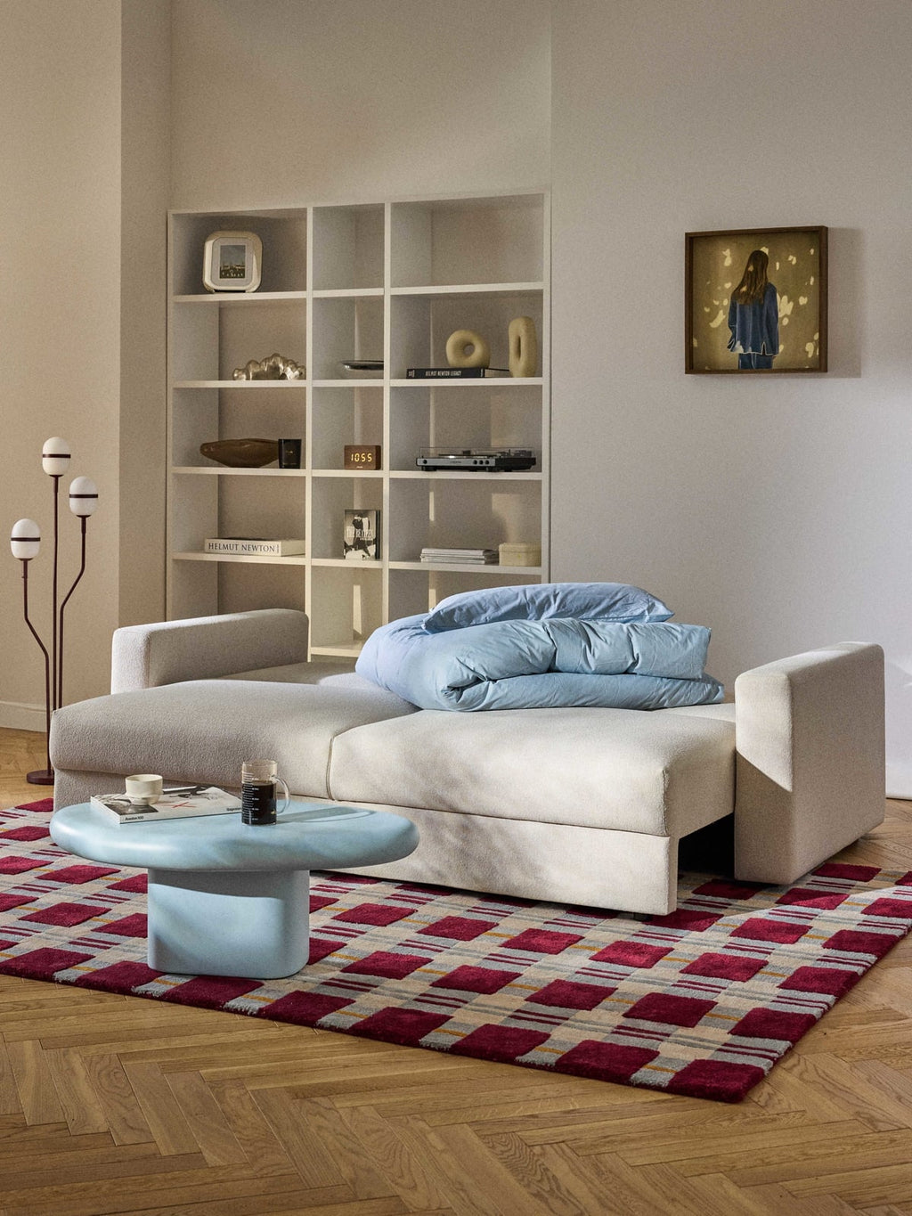 Burnham Bouclé Sofa Bed (3-seater)