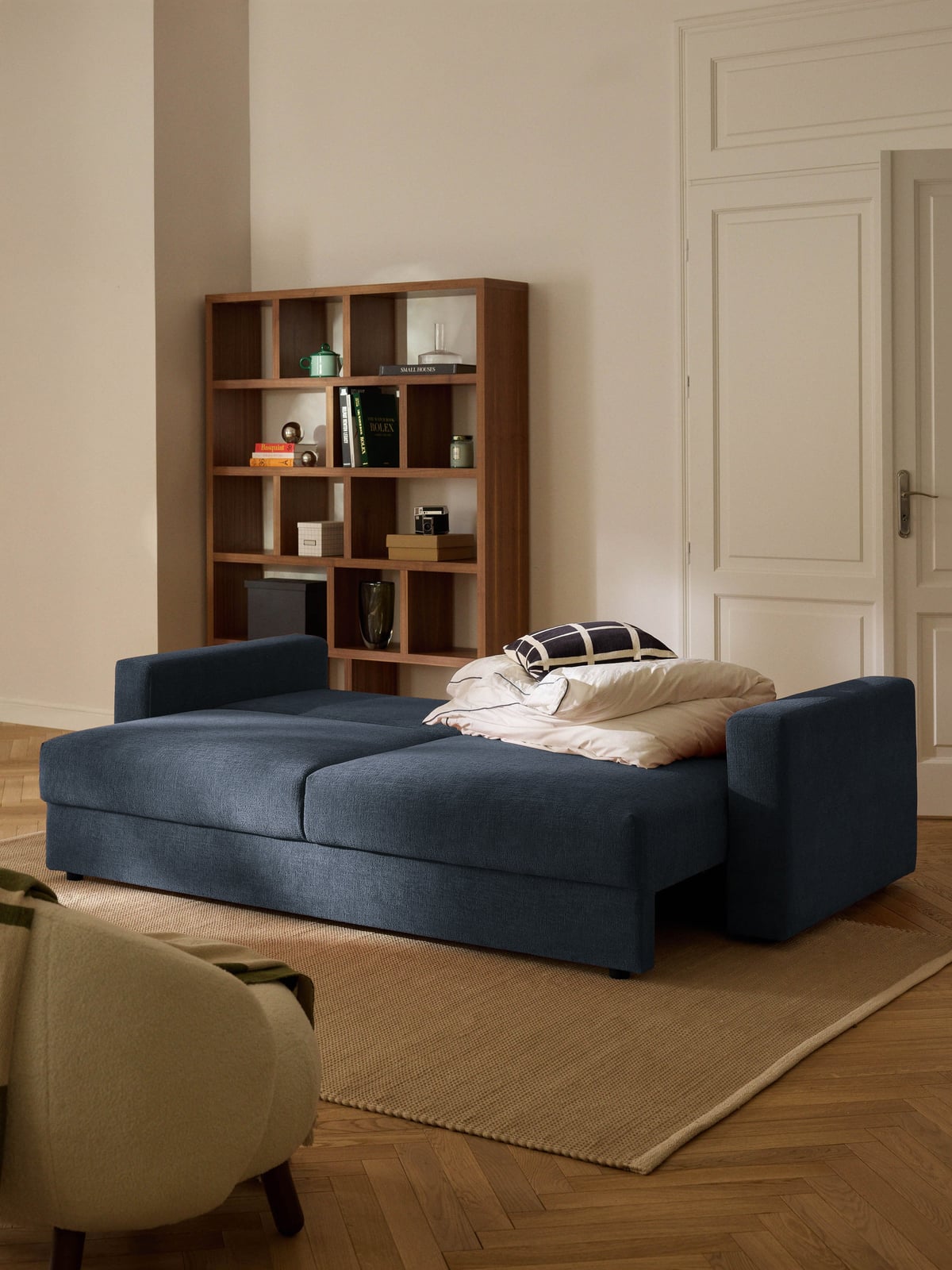 Burnham Velvet Sofa Bed (3-seater)