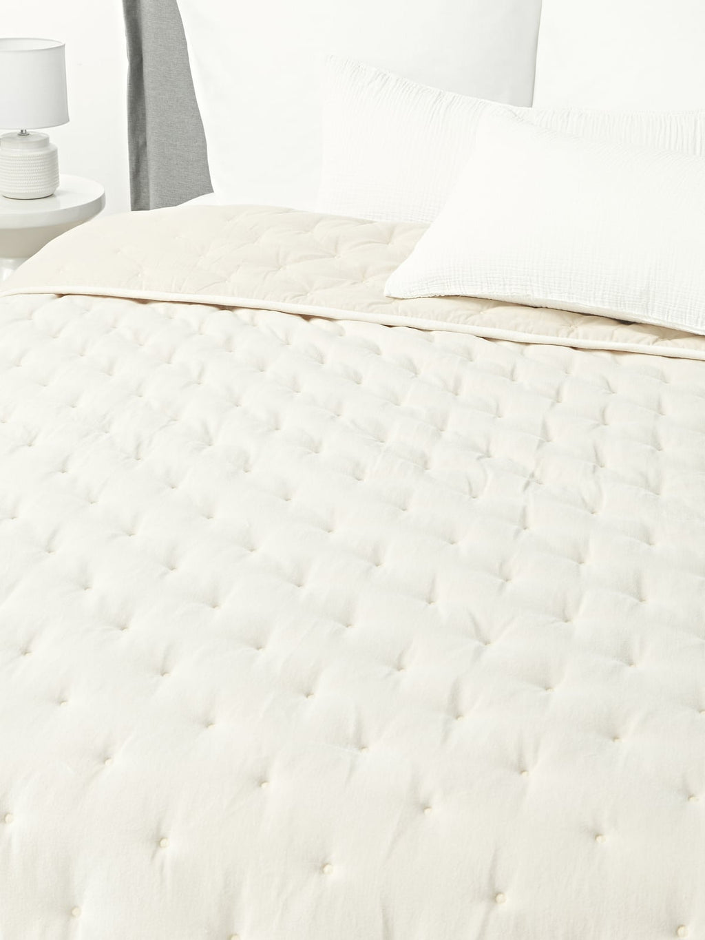 Carrick Quilted Velvet Bedspread