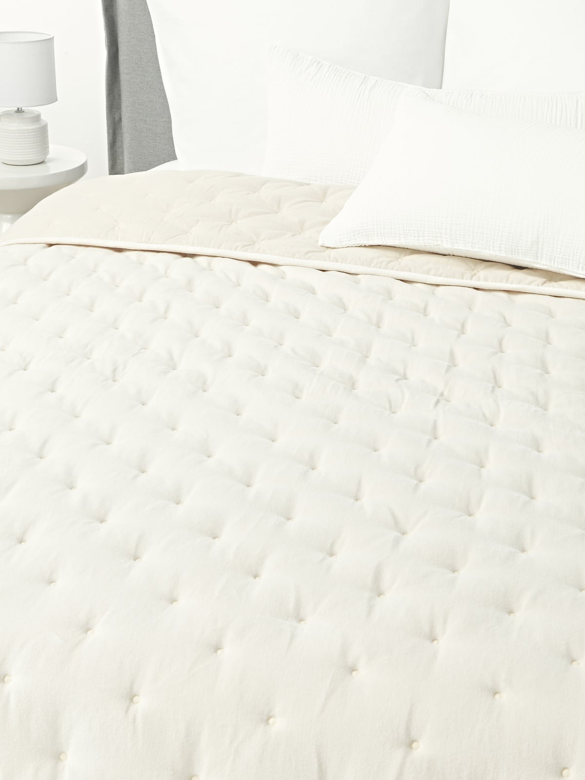 Carrick Quilted Velvet Bedspread