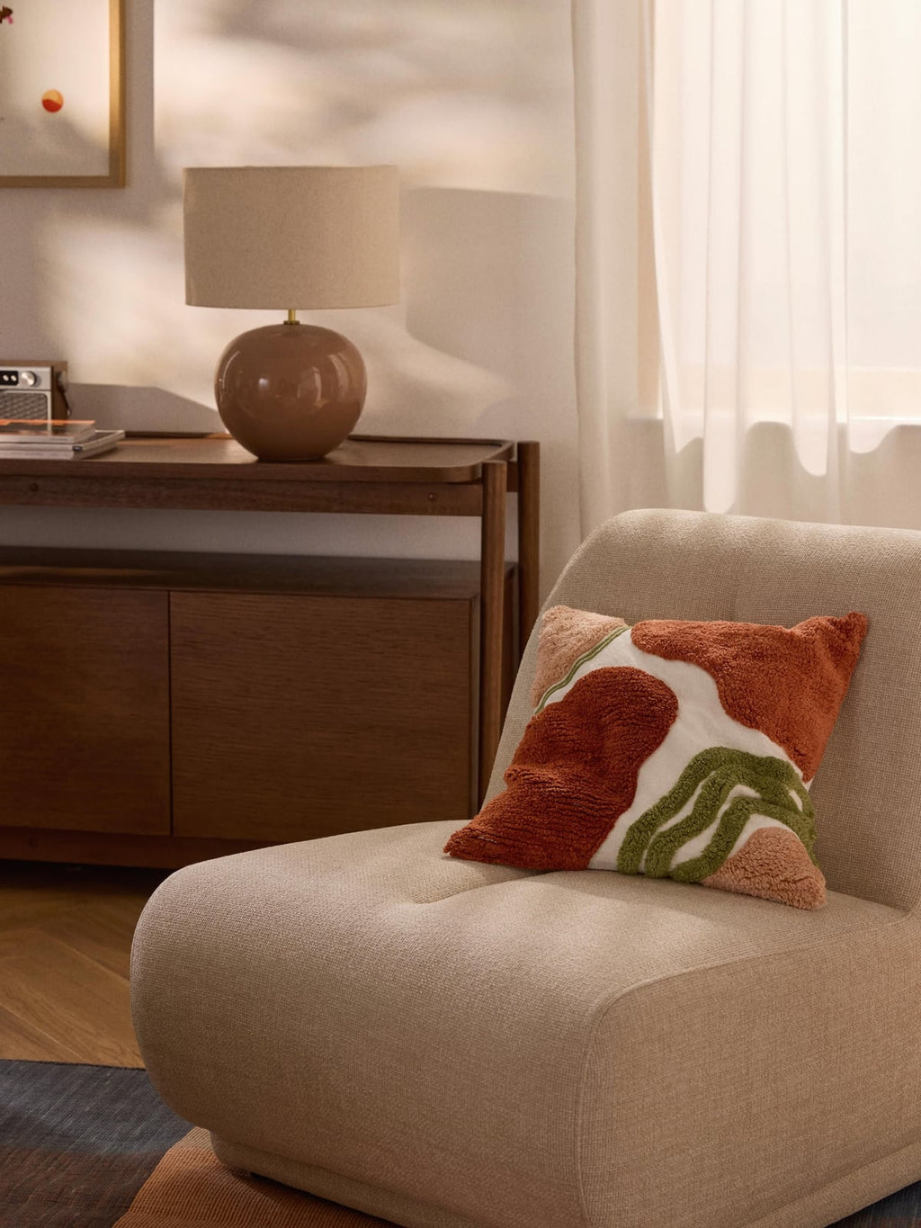 Cawdor Hand-Tufted Cushion Cover