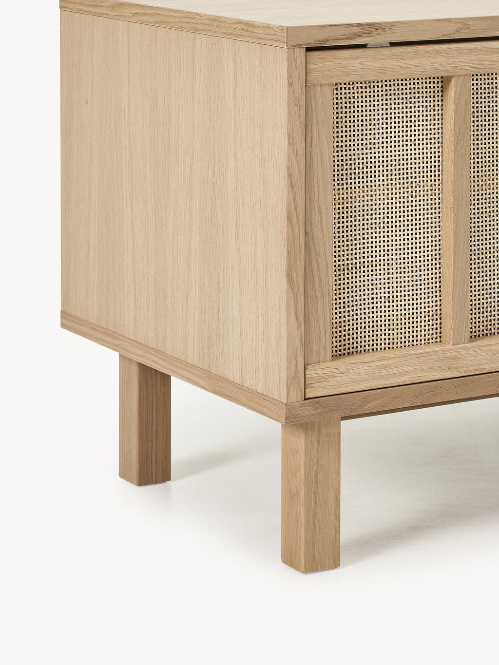Cawdor TV Stand with Rattan Fronts