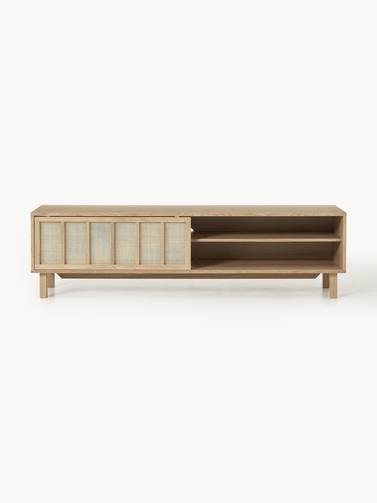 Cawdor TV Stand with Rattan Fronts