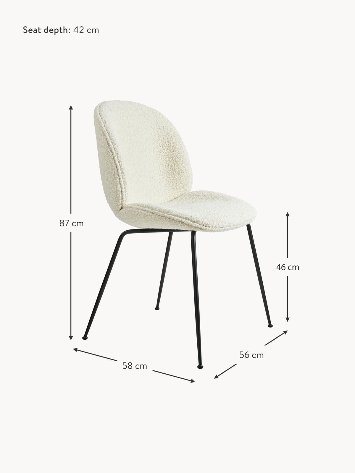Charlbury Bouclé Dining Chair