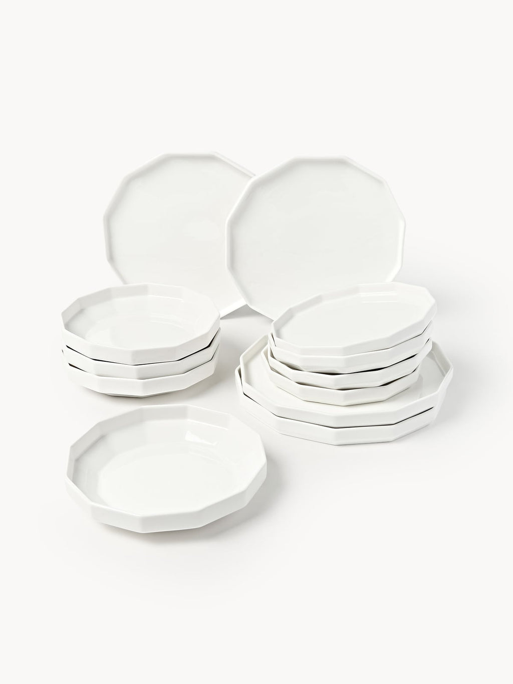 Colgrave Porcelain Tableware Set, 4 People, Set of 12