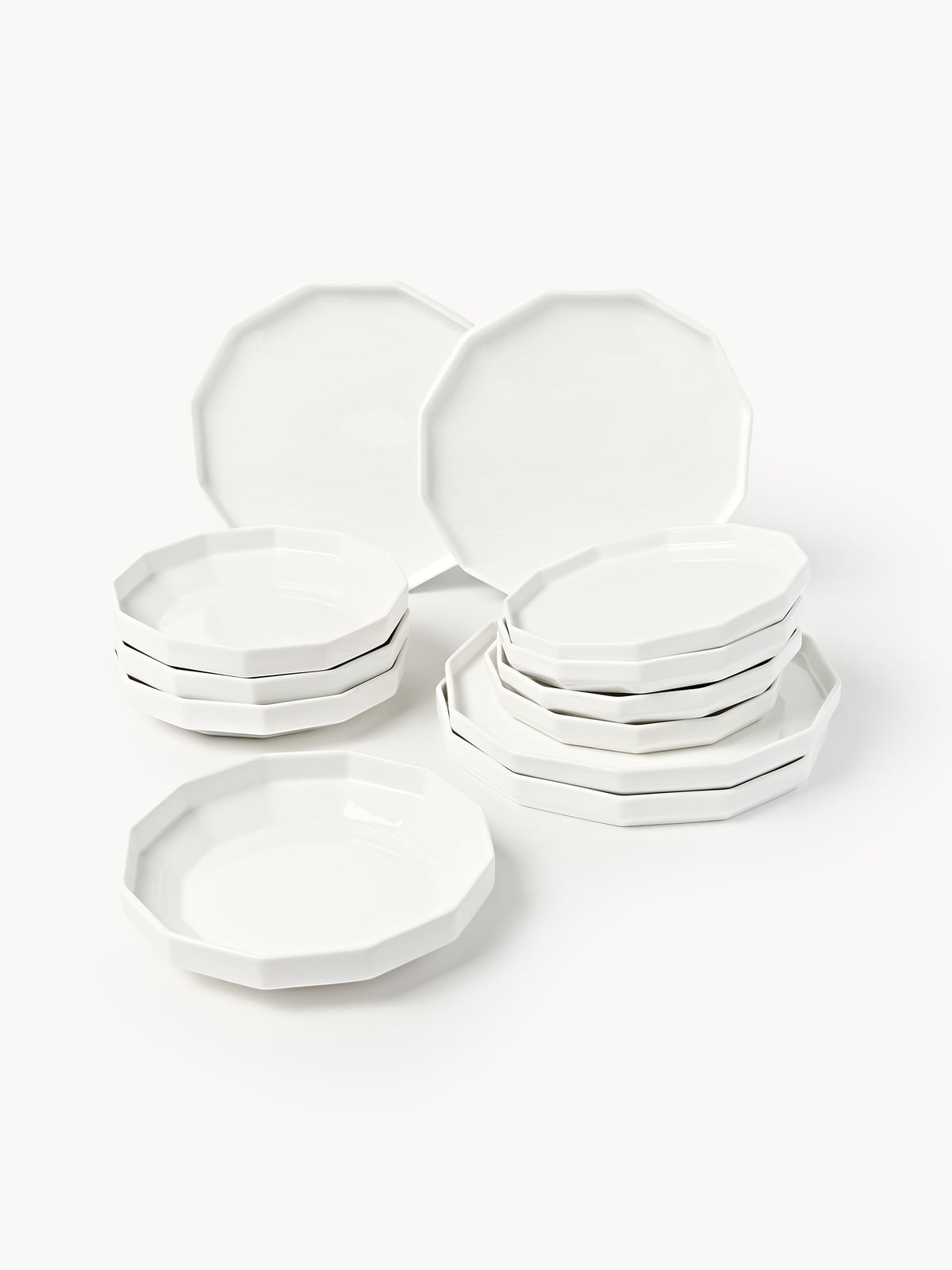 Colgrave Porcelain Tableware Set, 4 People, Set of 12