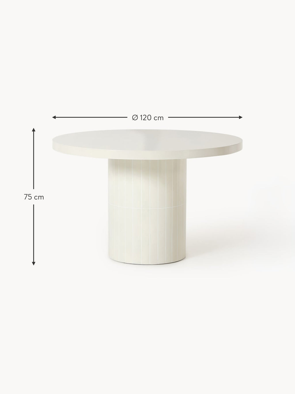 Colgrave Round Garden Table, Ø 120 cm