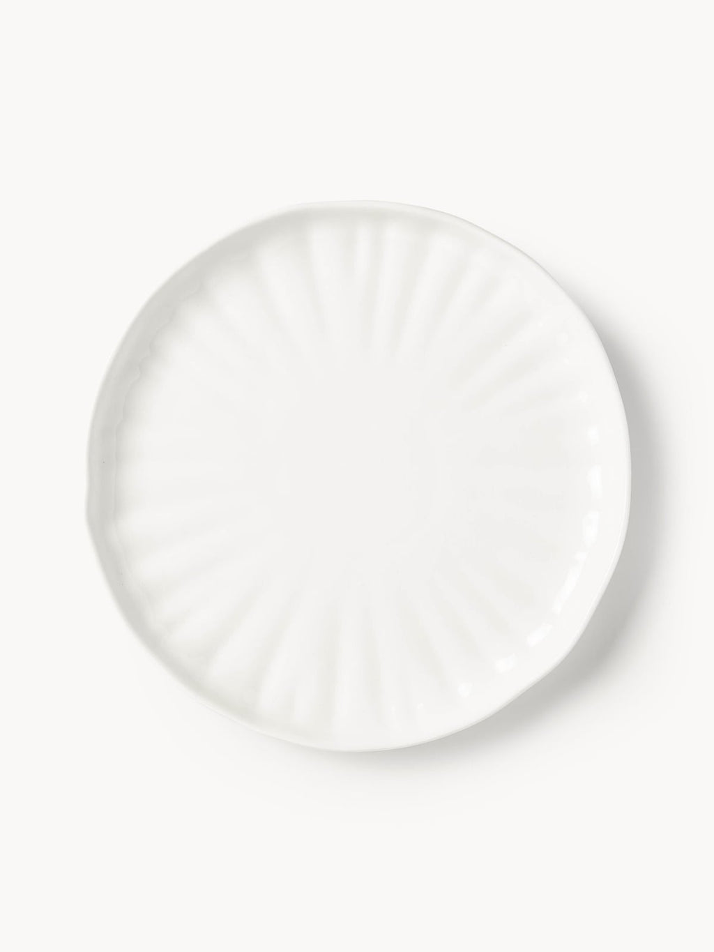 Cotgrave Porcelain Tableware Set with Embossed Pattern, 4 People, Set of 12