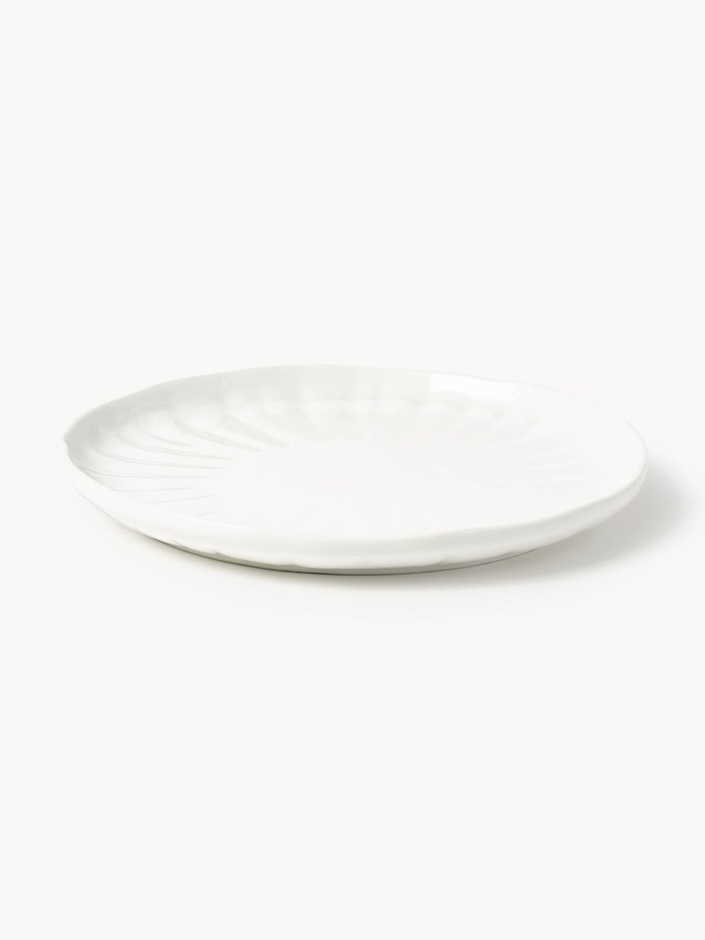 Cotgrave Porcelain Tableware Set with Embossed Pattern, 4 People, Set of 12