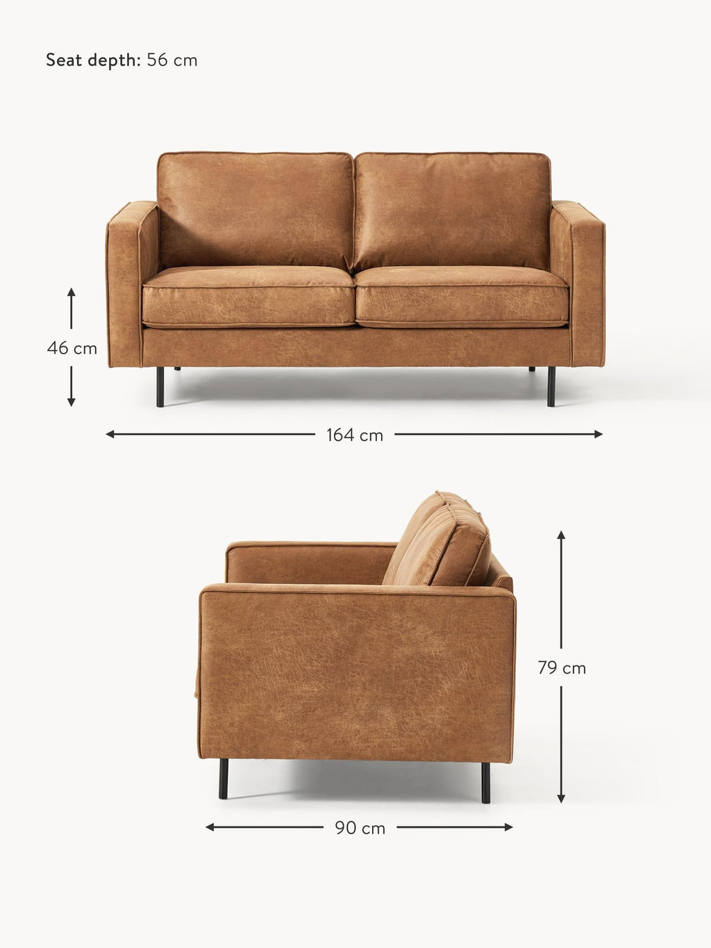 Cranmore Leather Sofa (2-seater)