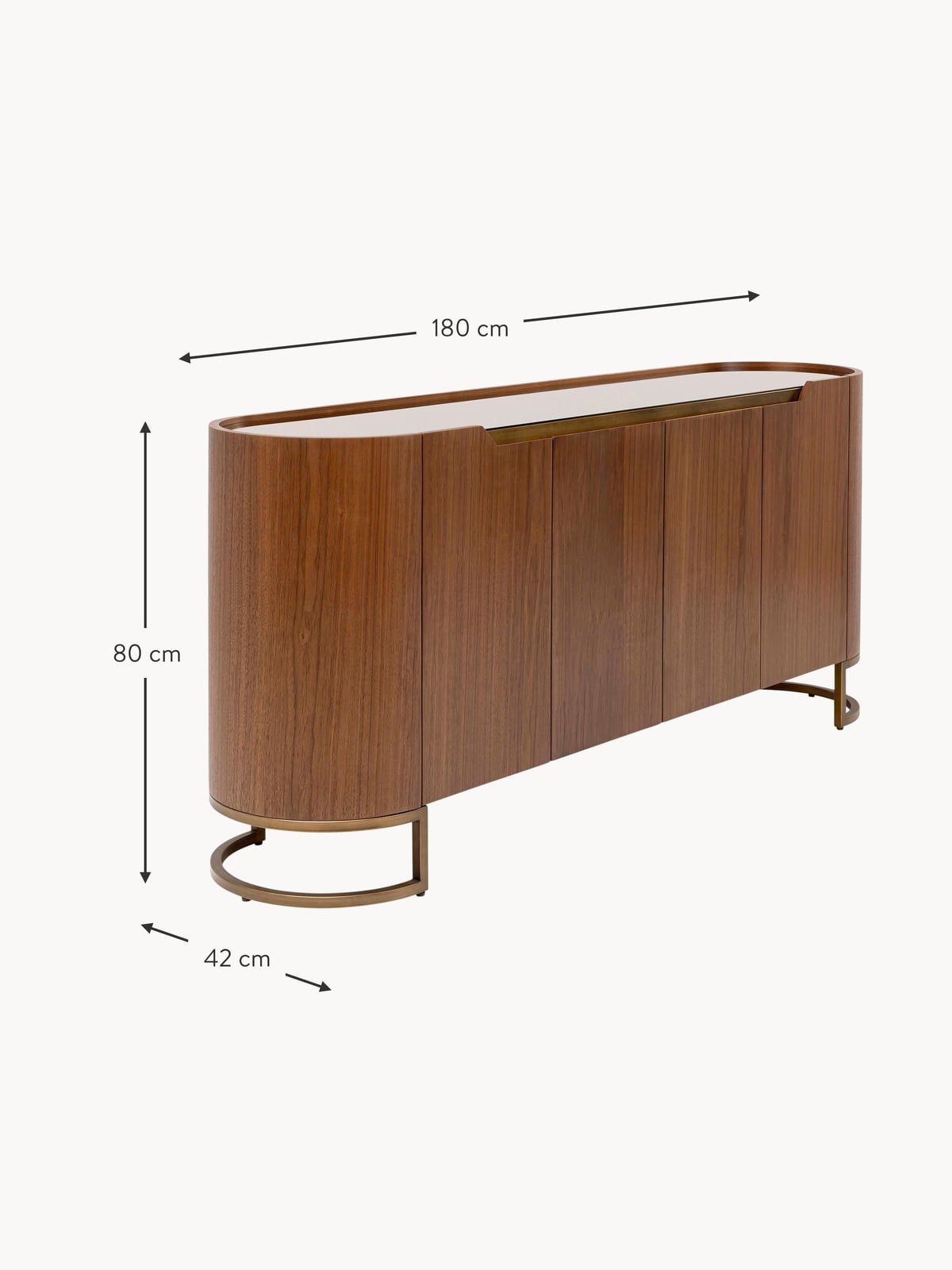 Cranmore Walnut Wood Sideboard